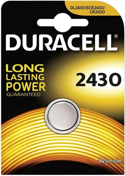 DURACELL Batterie Duracell a bottone CR2430 litio 3 V